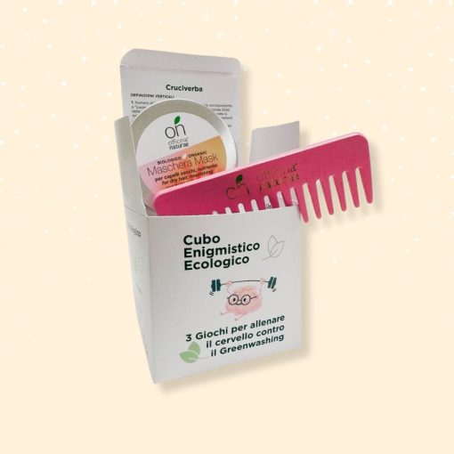 Cubo enigmistico CHIOMA WOW | Pettine in legno + Maschera per Capelli a tua Scelta - immagine 4