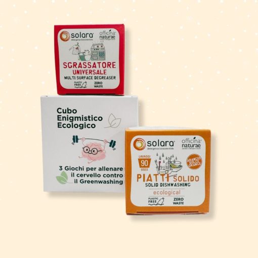 Cubo enigmistico ECO CASA | Sapone piatti solido e sgrassatore solido - immagine 2