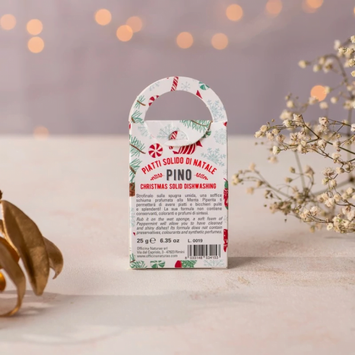 PINO - SAPONE PER PIATTI SOLIDO ALLA MENTA SENZA ASTUCCIO 25G | Officina Naturae - immagine 3