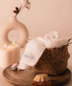 Salvietta viso double | Cotone e spugna di bambù