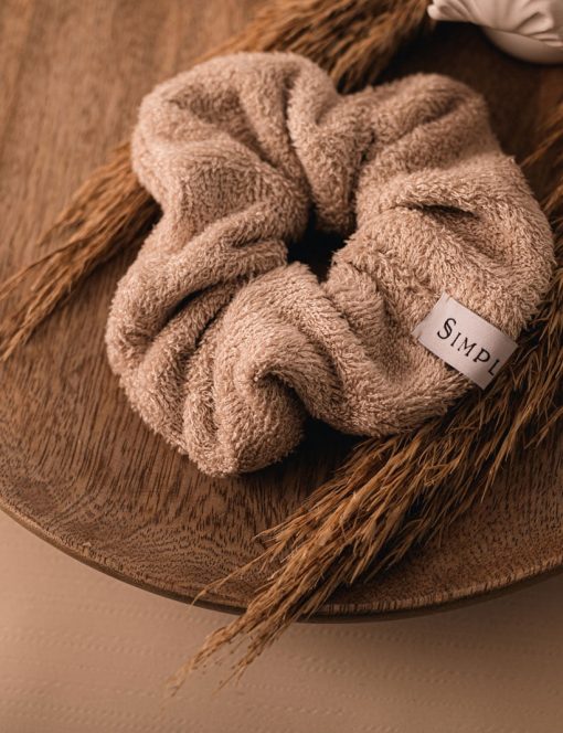 Scrunchie in spugna di bambù
