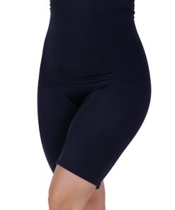 Shorts modellanti neri a vita alta