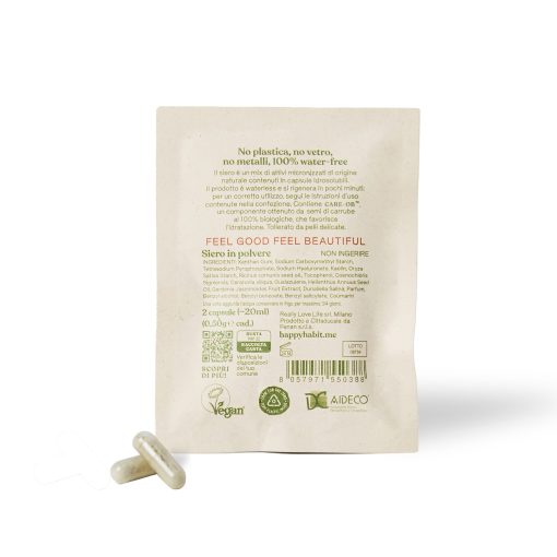 Siero Viso Bio Attiva Idratante | 2 Capsule | Happy Habit - immagine 2