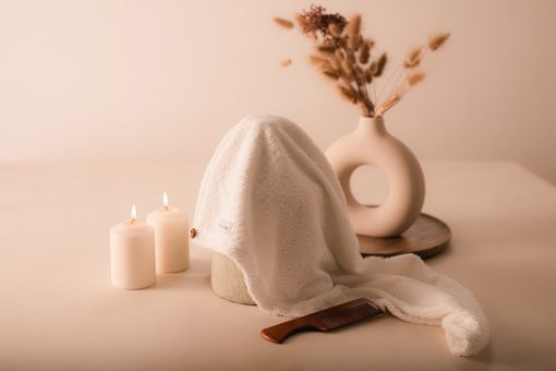 Turbante capelli in spugna di bambù - immagine 4