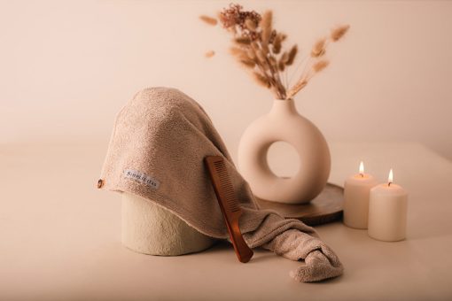 Turbante capelli in spugna di bambù - immagine 5