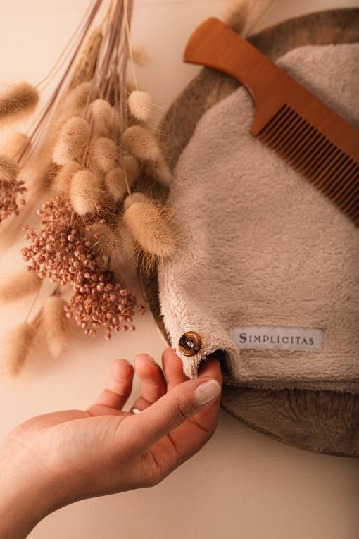 Turbante capelli in spugna di bambù - immagine 2