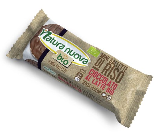 Gallette di riso al cioccolato al latte bio