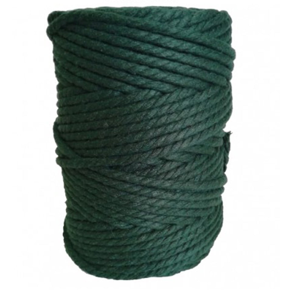 Porta piante in macramè | Macramè de Candela (Colore: verde pino)
