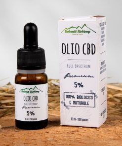 Olio di Canapa 5% I Dolomiti Biohemp