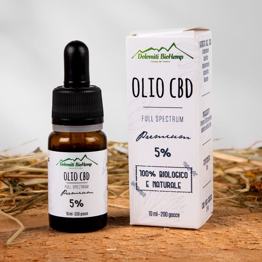 Olio di Canapa 5% I Dolomiti Biohemp