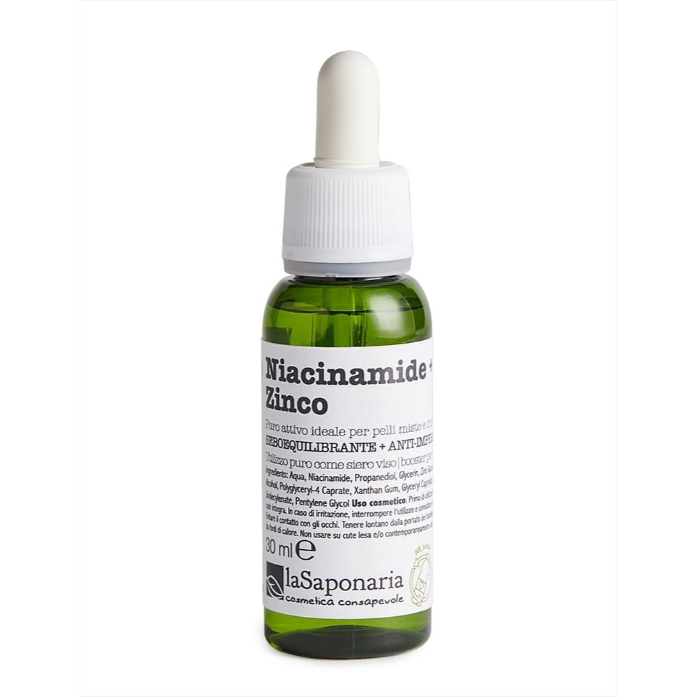 Siero Viso Seboregolatore e Anti-imperfezioni - Niacinamide + Zinco I La Saponaria