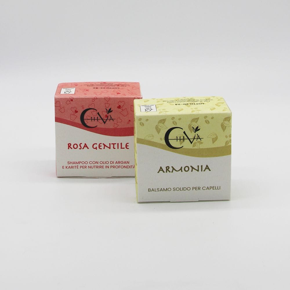 Kit Shampoo e Balsamo Nutriente Idratante - Due per Te Gentile 95gr I Chiva
