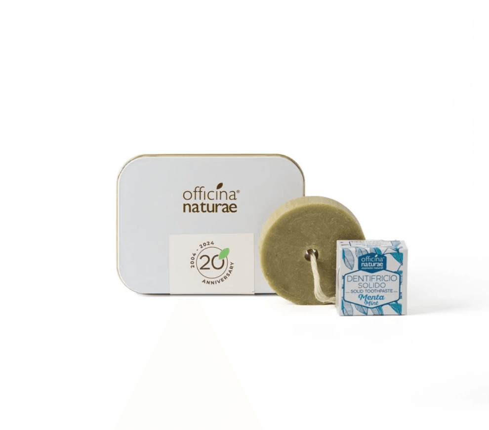Kit Shampoo Solido e Dentifricio in Pastiglie I Officina Naturae (Scegli i tuoi prodotti: Shampoo solido e dentifricio in pastiglie)