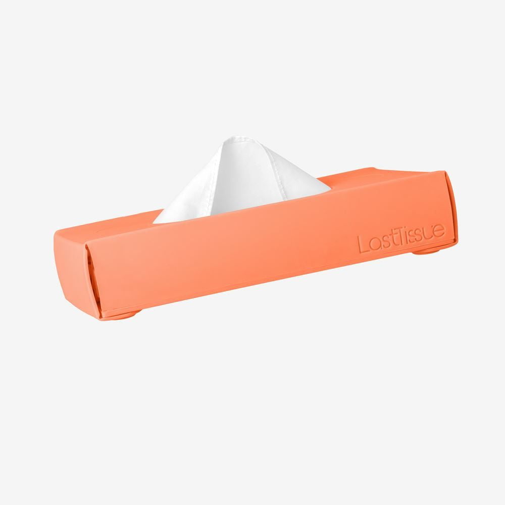 Scatola con 18 fazzoletti riutilizzabili | LastTissue Box (colore: Pesca)