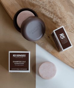 Kit 2 x Shampoo Nutriente Solido 2 in 1 + 1 porta shampoo solido