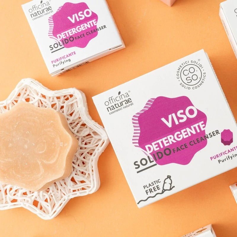 Detergente viso solido purificante | 50 g | Officina Naturae - immagine 2