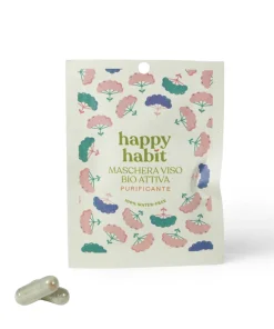 Maschera Viso Bio Attiva Purificante | 2 Capsule | Happy Habit