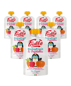 Baby Fruit Mela Zucca Carota Biologico - Pack 10 Pezzi