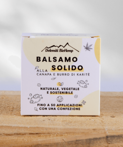 Balsamo per capelli solido alla canapa 60 gr | Dolomiti BioHemp | Brutti ma buoni