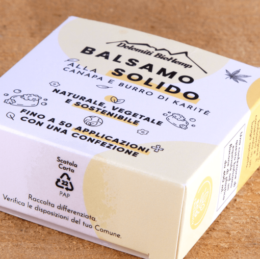 Balsamo per capelli solido alla canapa 60 gr | Dolomiti BioHemp | Brutti ma buoni - immagine 4