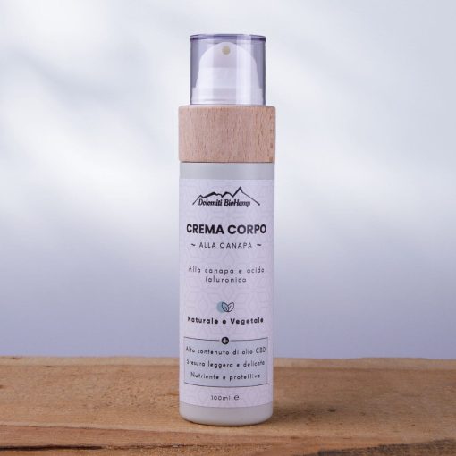 Crema Corpo alla Canapa e Acido Ialuronico 100ml | Dolomiti BioHemp