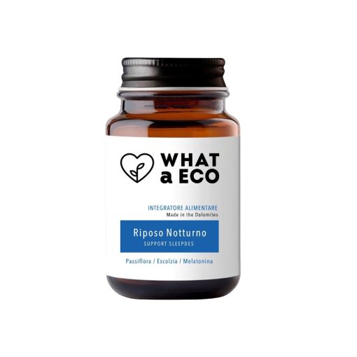 RIPOSO NOTTURNO 30 caps | Integratore a base di Melatonina, Passiflora ed Escolzia