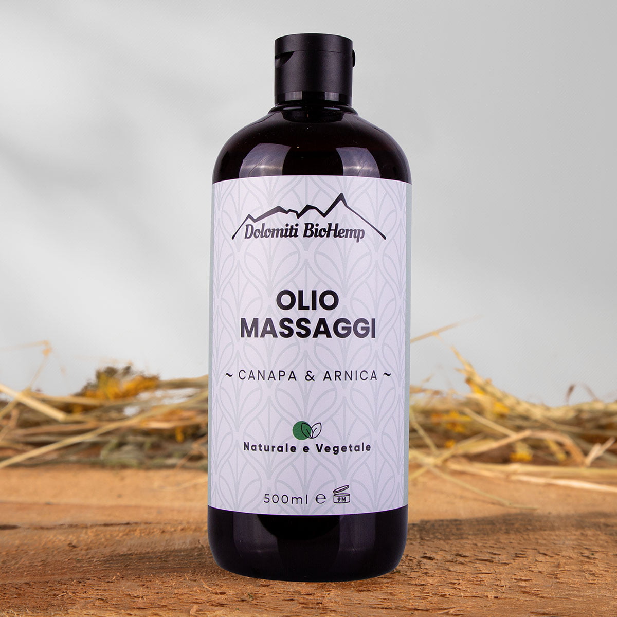 Olio massaggi Canapa & Arnica 500ml | Dolomiti BioHemp