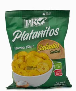 PRO Platanitos Salados Tiras 75G Fette di Platanos Saltate Ideali per Snack o Pasti Leggeri Senza Ingredienti Aggiuntivi