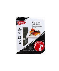BIYORI Alge Nori per Sushi 25 Gr - Alga Nori Essenziale per la Preparazione di Sushi di Alta Qualità