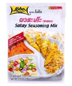 Lobo Condimento per Satay Thailandese 100g - Mix di Spezie e Salse per Satay Autentici e Deliziosi