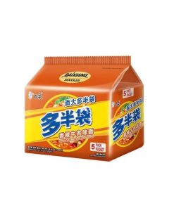 BAIXIANG RAMEN PACK SPICY BEEF 115GRX5