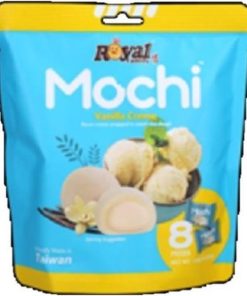 Royal Family Mochi Vaniglia 120gr - 8 Pezzi Cocco Cremoso Taiwan Snack Dessert