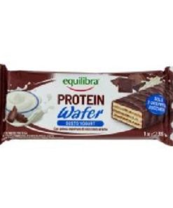 Equilibra Protein Wafer Yogurt - Snack Saludable con Alto Contenido de Proteínas y Sabor Yogurt