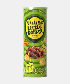 Little Donkey Popcorn Bacon Barbecue 98g - Snack Unico e Delizioso con Popcorn e Bacon Barbecue Ideale per le Pause della Giornata