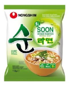 NONGSHIM Ramyun Veggie Soon 112g - Delizioso Ramyun Veggie di Alta Qualità per Amanti dei Piatti Veggie Gustosi
