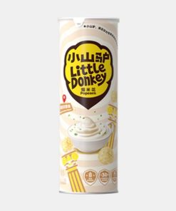 Little Donkey Popcorn Yogurt & Cipolla 98g - Snack Unico con Popcorn Yogurt e Cipolla Ideale per Portare con Te