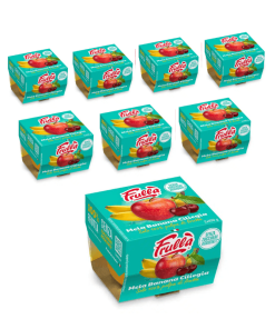 Polpa di Frutta Bi-pack Mela Banana Ciliegia - 2x100g Pack 12 pezzi