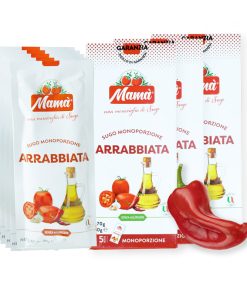 Mamà Sugo all’Arrabbiata – Pack 15x70g | Gusto Intenso, 100% Naturale e Senza Glutine