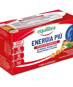 Equilibra Energia Più 10 Flaconi Totale 150 ML Integratore Alimentare con Vitamina C e B6 per Metabolismo Energetico e Riduzione di Stanchezza