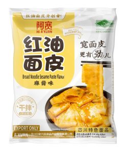 A-KUAN Pacchetto di Noodle con Salsa al Sesamo 110GR Senza Ingredienti Artificiali Ideale per Pasti Veloce e Deliziosi