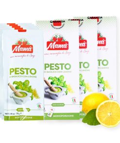Mamà Pesto di Basilico con Limone – Pack 15x70g | Freschezza, Gusto e Praticità