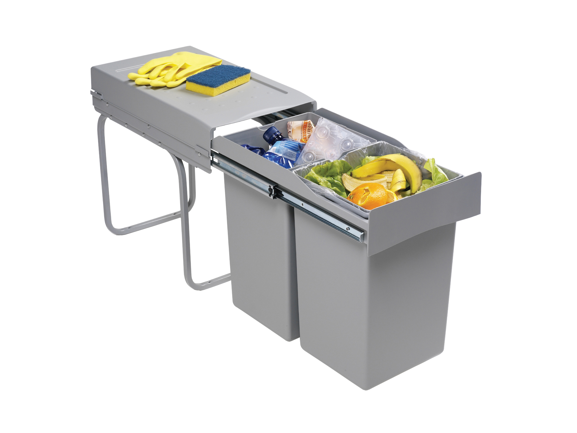 Pattumiera ad Estrazione Frontale 2x14L - Made in Italy - immagine 4